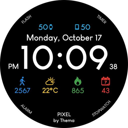 Simple Pixel Watch Face